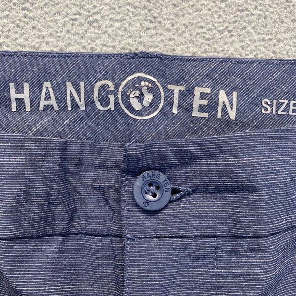 Hang Ten Men’s Hybrid Shorts Size 38, Navy Blue, Flat Front,Drawstring - Picture 3 of 12